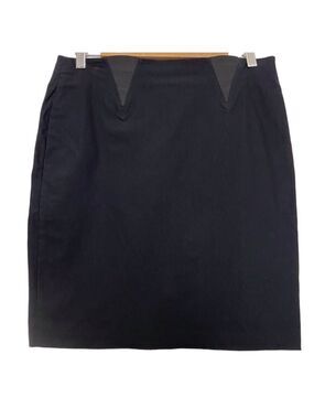 Joseph Ribkoff cute little black skirt size 10 stretchy material elastic waist